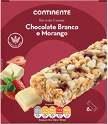 CONTINENTE BARRA DE CEREAIS CHOCOLATE BRANCO E MORANGO CONTINENTE BARRA DE CEREAIS CHOCOLATE BRANCO E MORANGO