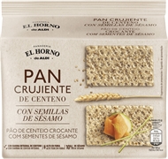 EL HORNO (ALDI) Pão de centeio crocante com sementes de sésamo