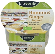 BIO VERDE Hummus Gengibre de grão-de-bico inteiro