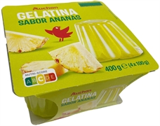 AUCHAN Gelatina Sabor Ananás